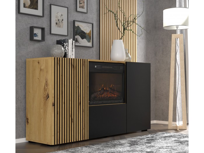 Скрин за дневна AURIS 3D с камина